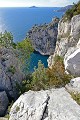 Pointe de l'îlot. Pointe de l'îlot et île de Jarre. Parc National des Calanques. PACA. 