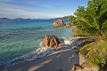 La Digue. Anse Patates. La Digue. Les Iles Seychelles. Océan Indien. 