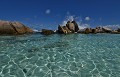 La Digue. Anse Marron. La Digue. Iles Seychelles. Océan Indien. 