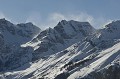  Crète de la Clape. Hiver en Haute Tinée. Parc National du Mercantour. Alpes Maritimes. 