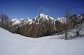  Cime de Juisse. Parc National du Mercantour. L'hiver en Haute Vésubie. Alpes Maritimes. 