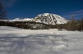  Vallon de Sestrière. Parc National du Mercantour l'hiver. Alpes Maritimes. 