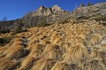 . GR56B. Lac d'Allos. Fin de l'hiver dans le Haut Verdon. Parc national du Mercantour. Alpes de Haute Provence. 