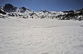 Lac d'Allos. Alt. 2228m. Le plus grand lac d'altitude d'Europe. Superficie 54 ha. Profondeur 48m. Hiver dans le Haut Verdon. Lac d'Allos. Alt. 2228m. Hiver dans le Haut Verdon. Parc National du Mercantour. Alpes de Haute Provence. 