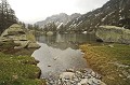  Le Lac Vert de Fonatnalba. Zone de Fontanalbe. Printemps en Haute Roya. Parc National du Mercantour. Alpes Maritimes. 
