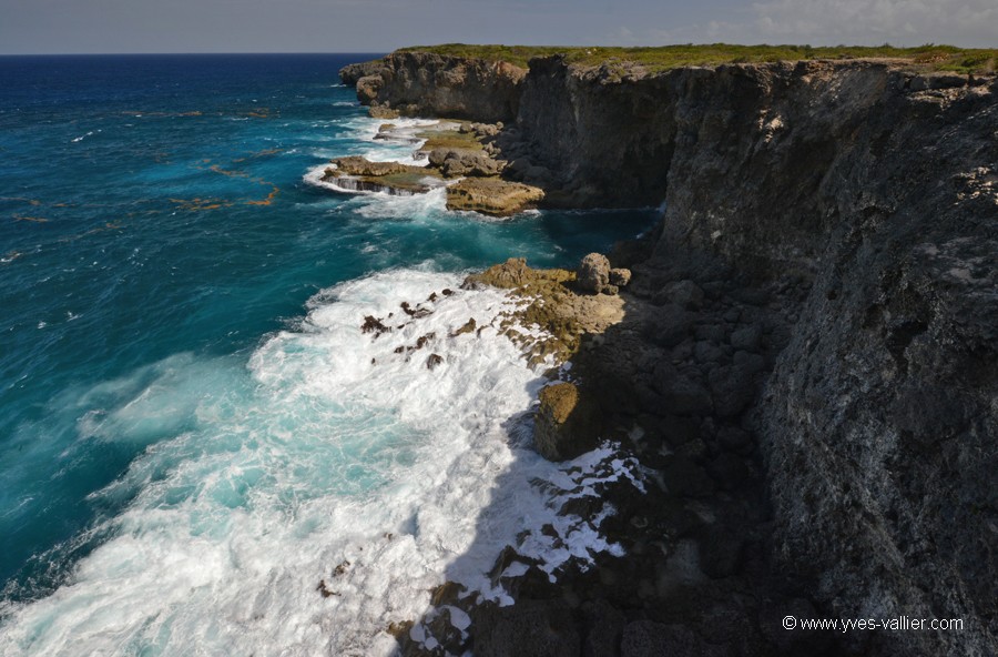 Guadeloupe. Grande falaise.